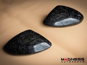 Alfa Romeo Stelvio Mirror Covers - Carbon Fiber - Caps - Feroce Carbon - Forged Carbon